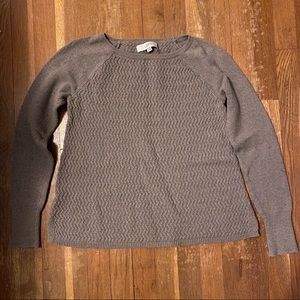 LOFT Light Brown Textured Sweater - Size S